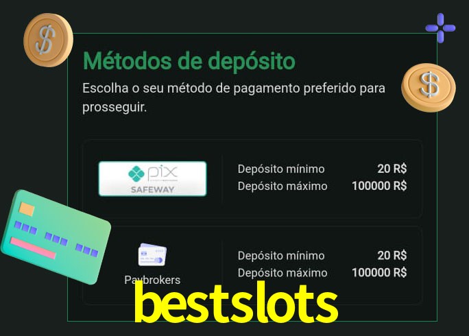 O cassino bestslots oferece uma grande variedade de métodos de pagamento